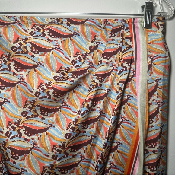 Anthropologie Colorful Tropical Beach Fringe Resortwear Mini Skirt Size M - Picture 5 of 15